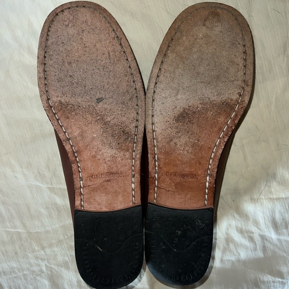 GH Bass JACKIE Leather Upper/Soles Slip-On Loafers Tassels Brown Women Size 8M - Picture 10 of 10